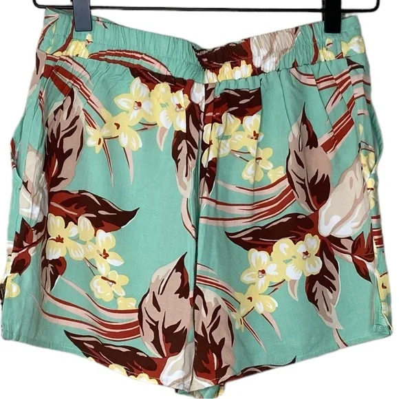 🎉Host Pick🎉L*Space Tropical Floral High Waist Westside Shorts Tassel NWT Sz S - Picture 7 of 16